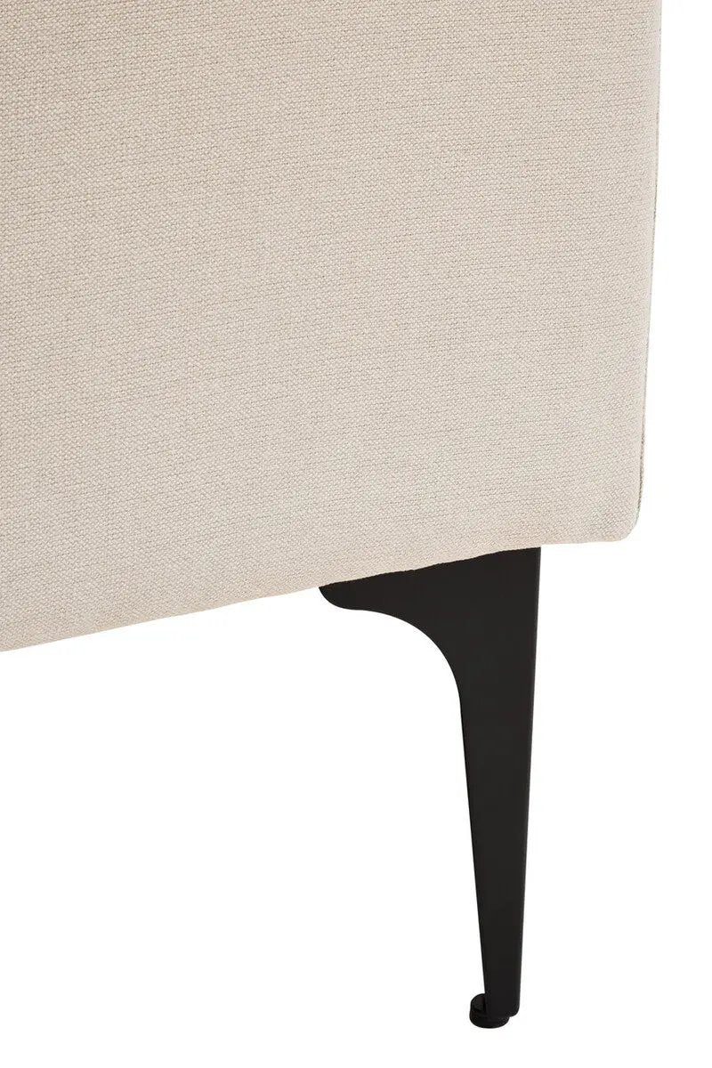 Troyes Cream Three Seat Right Chaise Sofa Orsina