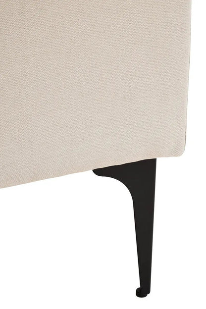 Troyes Cream Three Seat Right Chaise Sofa Orsina