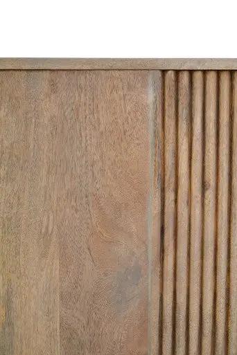 Torello Three Drawer Grey Mango Wood Sideboard Orsina