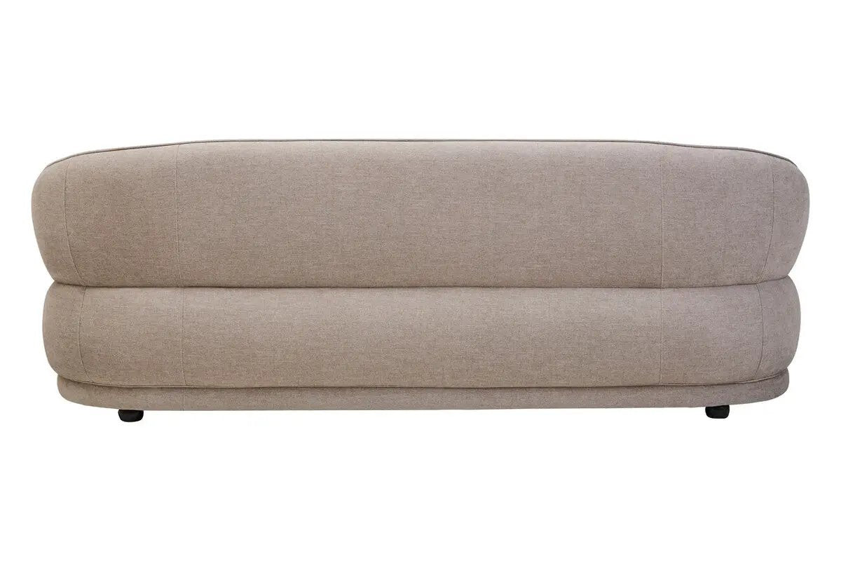 Daphne Curve Chenille Effect Taupe Three Seater Sofa Orsina