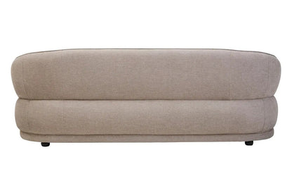 Daphne Curve Chenille Effect Taupe Three Seater Sofa Orsina