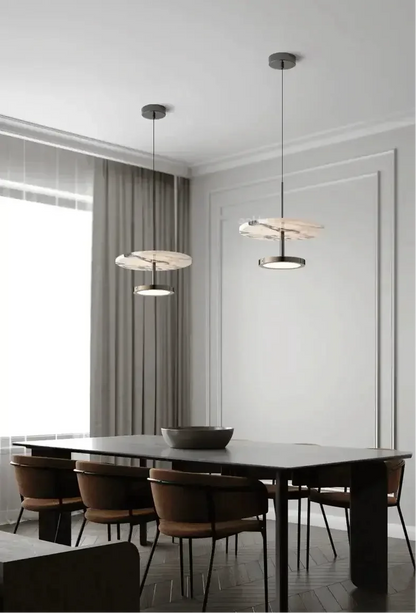 Black Marble Stone Pendant Chandelier Refined Maison®