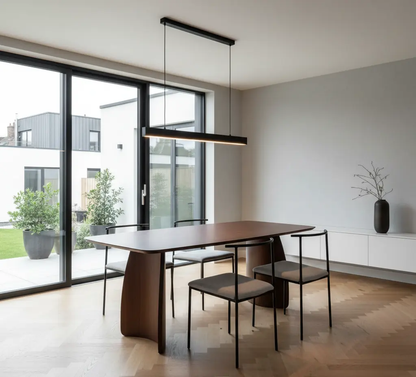 Walnut Dining Table with Curved Legs Fishe and Lilly