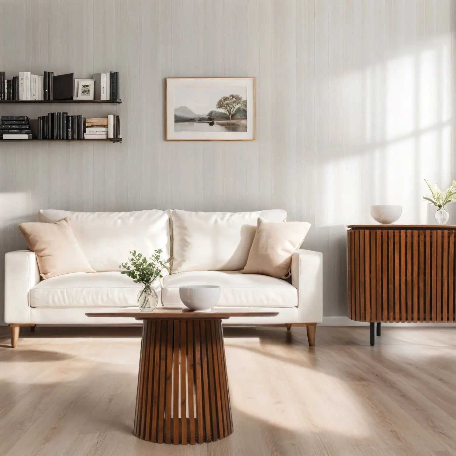 Compton Mango Wood Round Coffee Table Verty Furniture