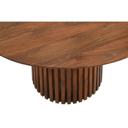 Compton Mango Wood Round Dining Table Verty Furniture