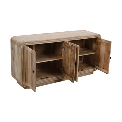 Preston Mango Wood 4 Doors Large Sideboard Verty Furniture