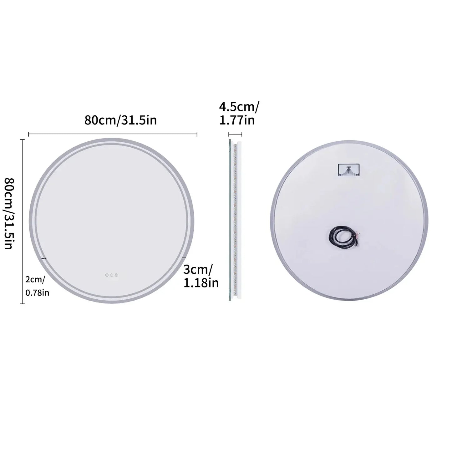 Matara Touch Screen Dimmable Mirror Refined Maison®