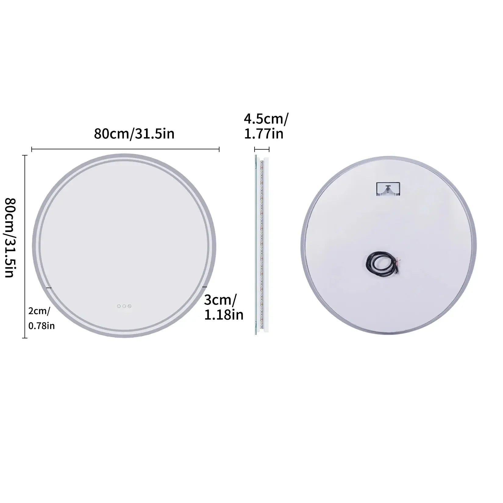 Matara Touch Screen Dimmable Mirror Refined Maison®