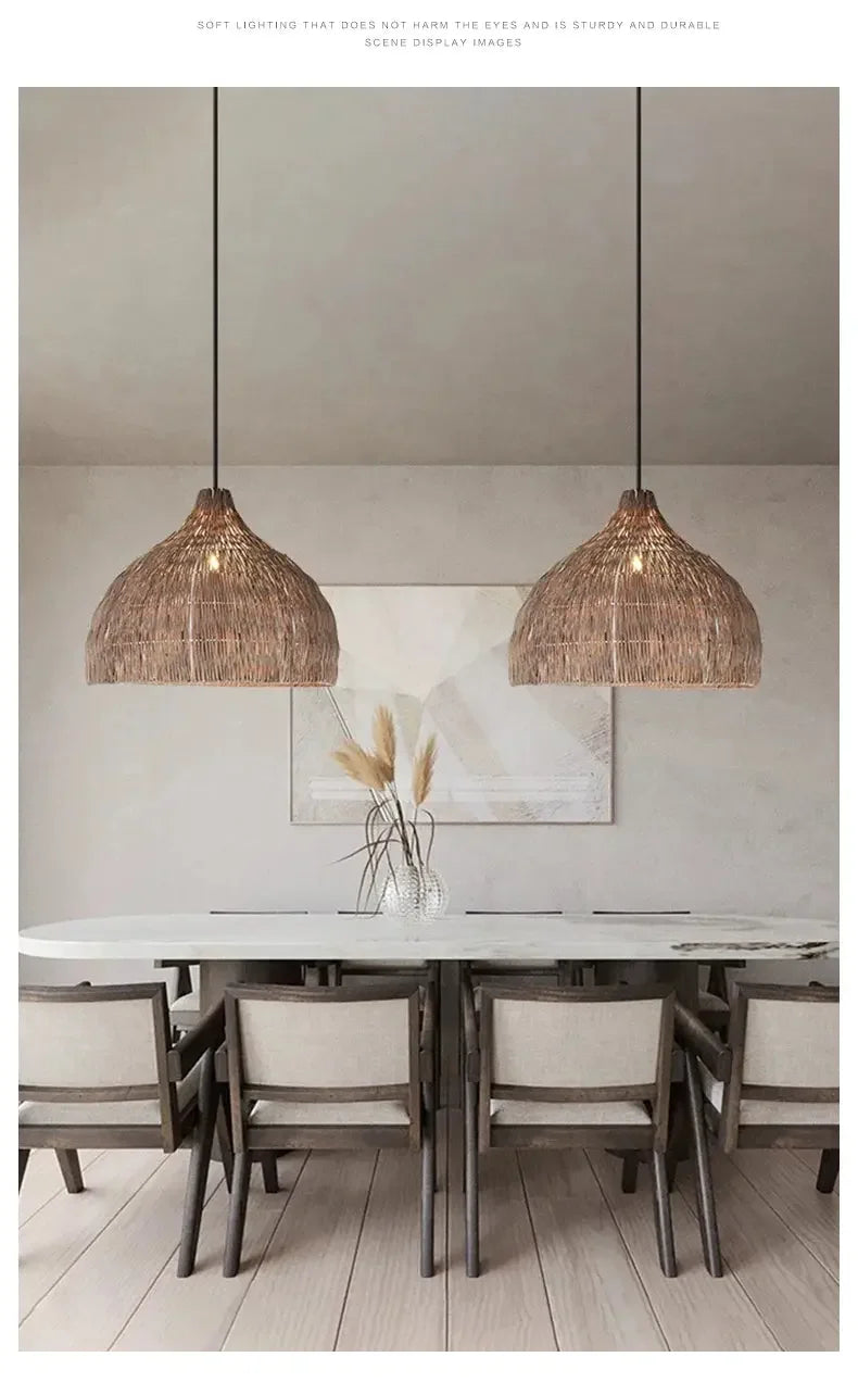Basket Rattan Pendant Light - Refined Maison®