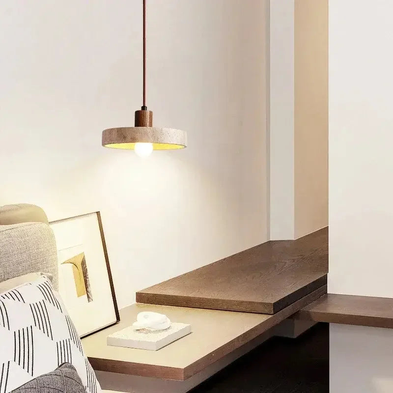 Round Emilia Pendant Light with E27 Bulb - Refined Maison®