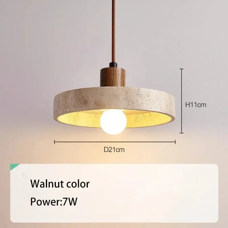 Round Emilia Pendant Light with E27 Bulb - Refined Maison®