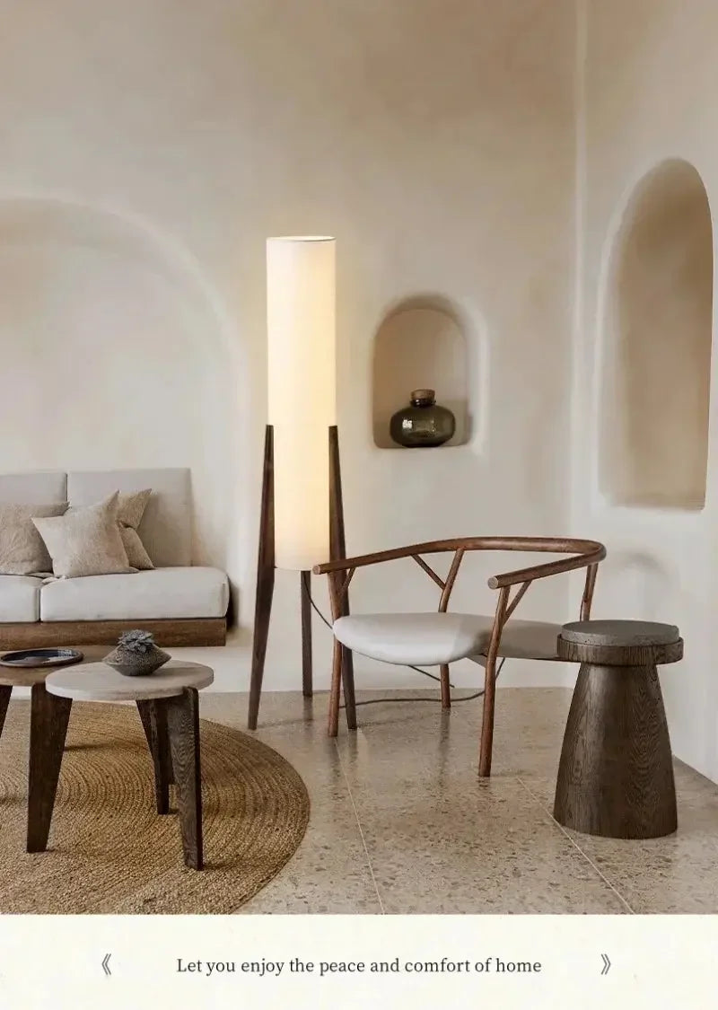 Nordic Retro Wood Floor Lamp - Refined Maison®