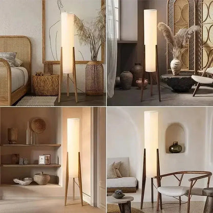 Nordic Retro Wood Floor Lamp - Refined Maison®