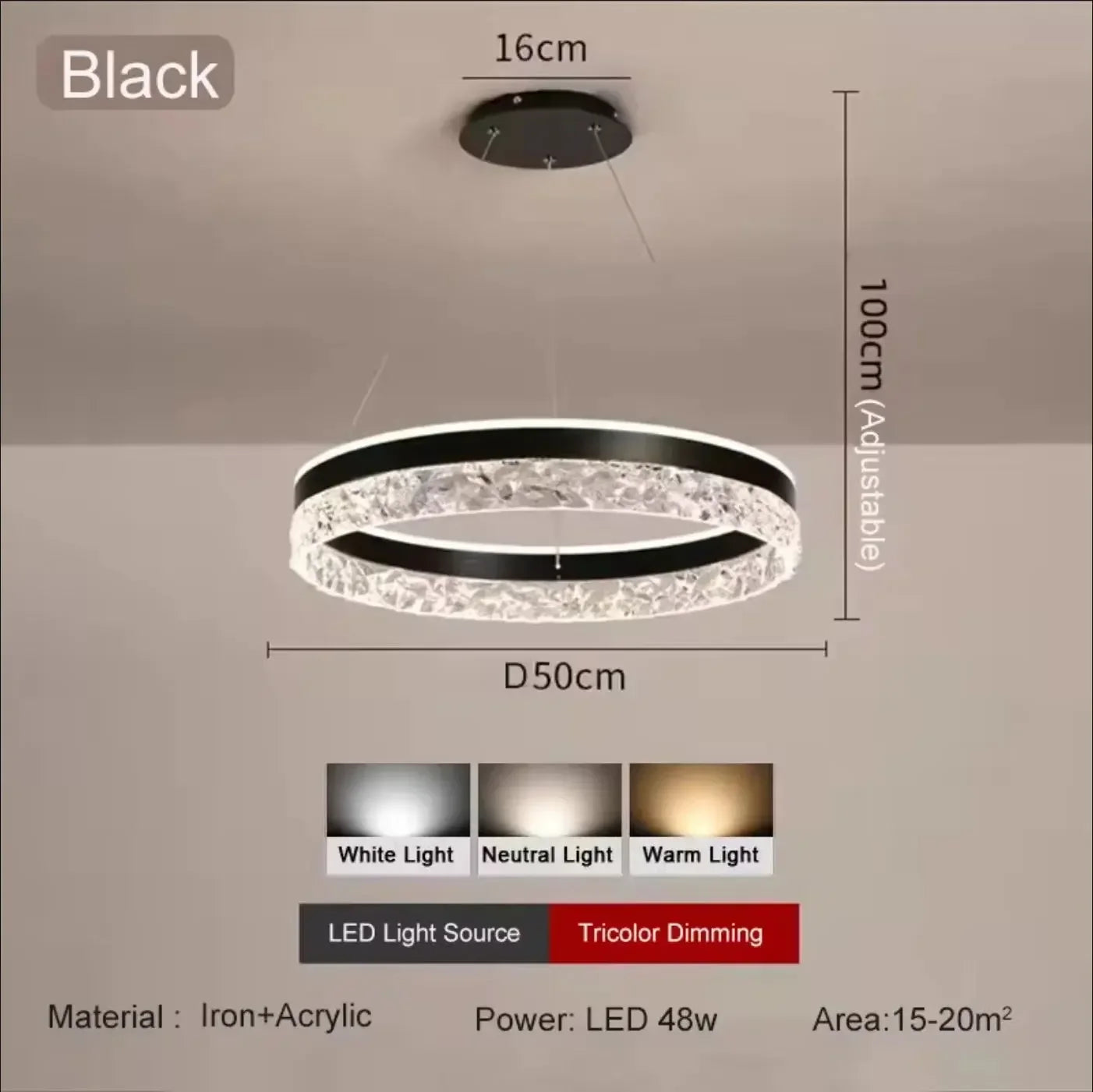 Ilaria Liner Adjustable LED Ceiling Chandelier Refined Maison®