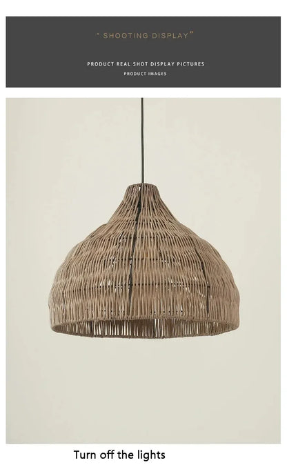 Basket Rattan Pendant Light - Refined Maison®