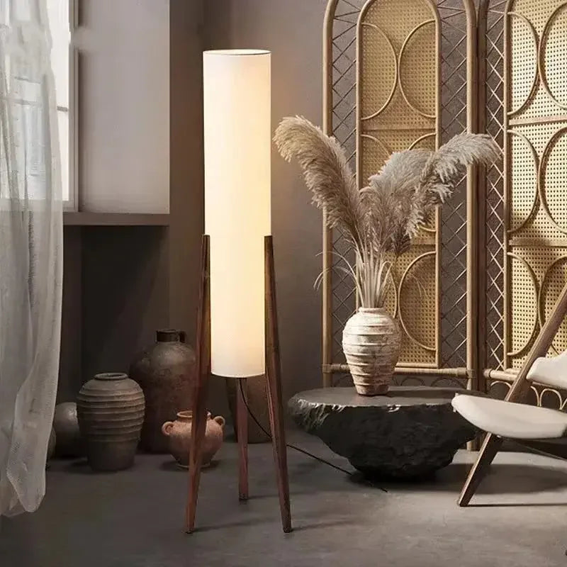 Nordic Retro Wood Floor Lamp - Refined Maison®