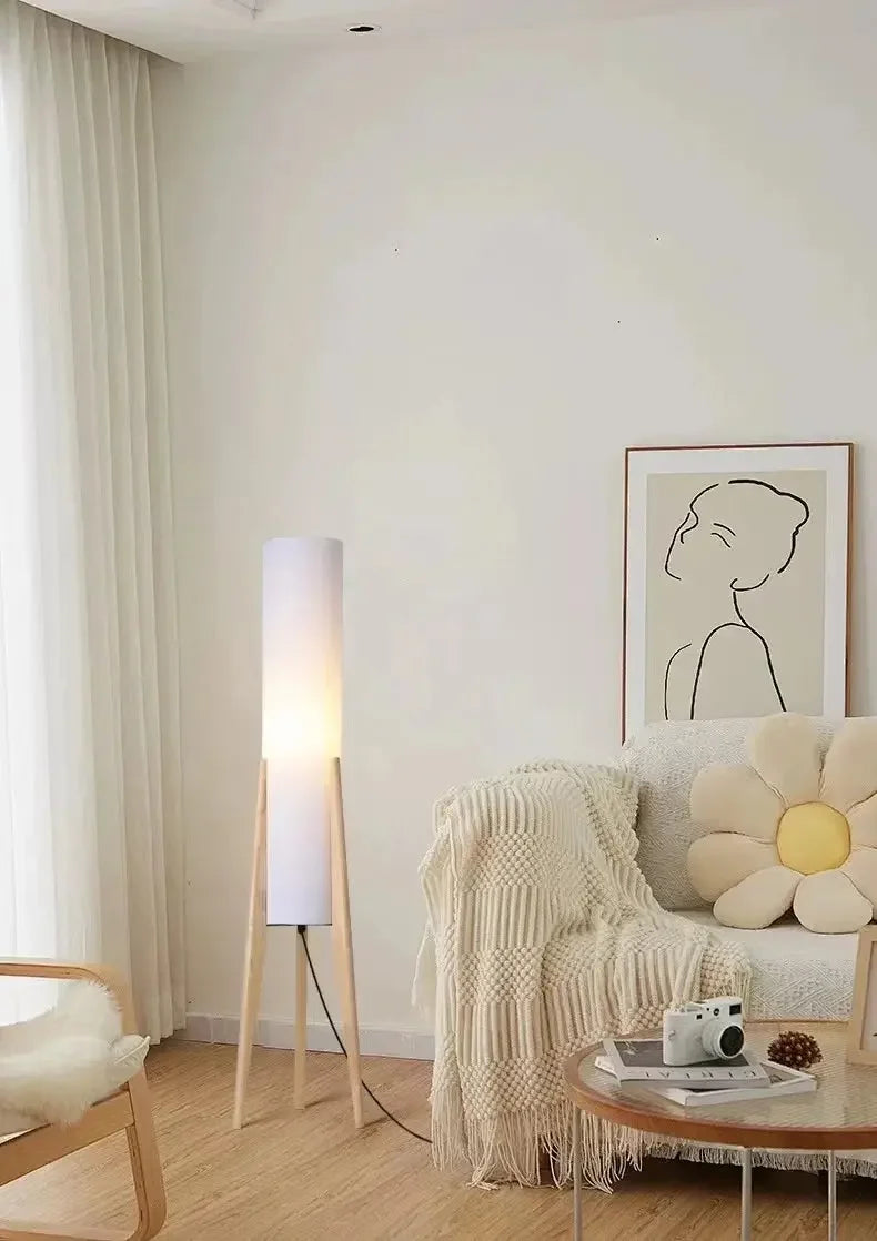 Nordic Retro Wood Floor Lamp - Refined Maison®