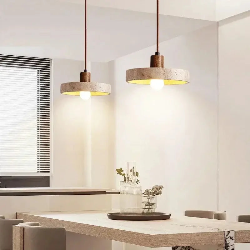Round Emilia Pendant Light with E27 Bulb - Refined Maison®