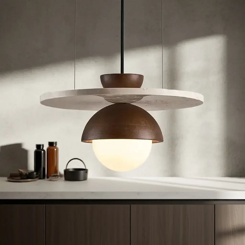 Astrid Walnut Pendant Light Refined Maison®