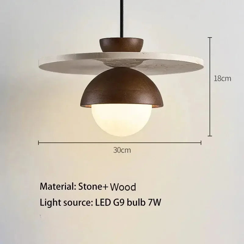Astrid Walnut Pendant Light Refined Maison®