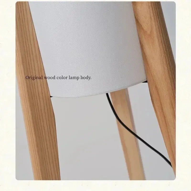 Nordic Retro Wood Floor Lamp - Refined Maison®