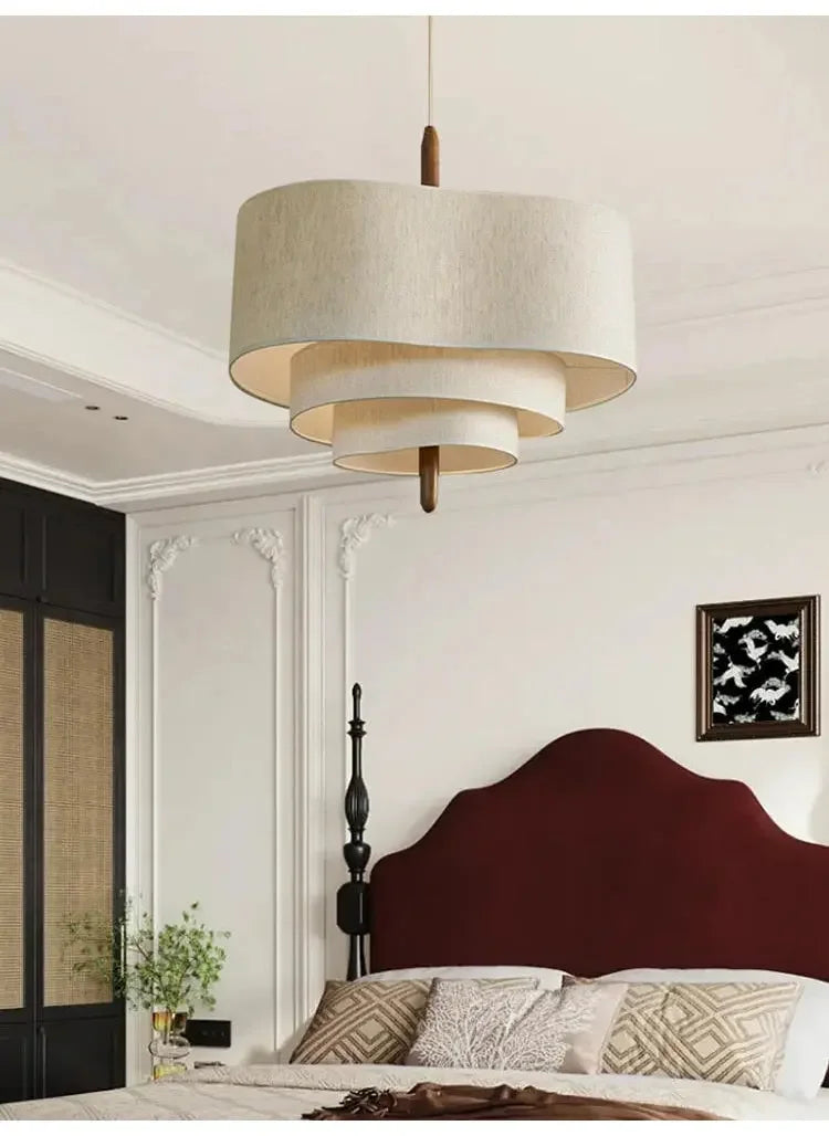 Adrianne LED Japanese Cloth Pendant Light - Refined Maison®