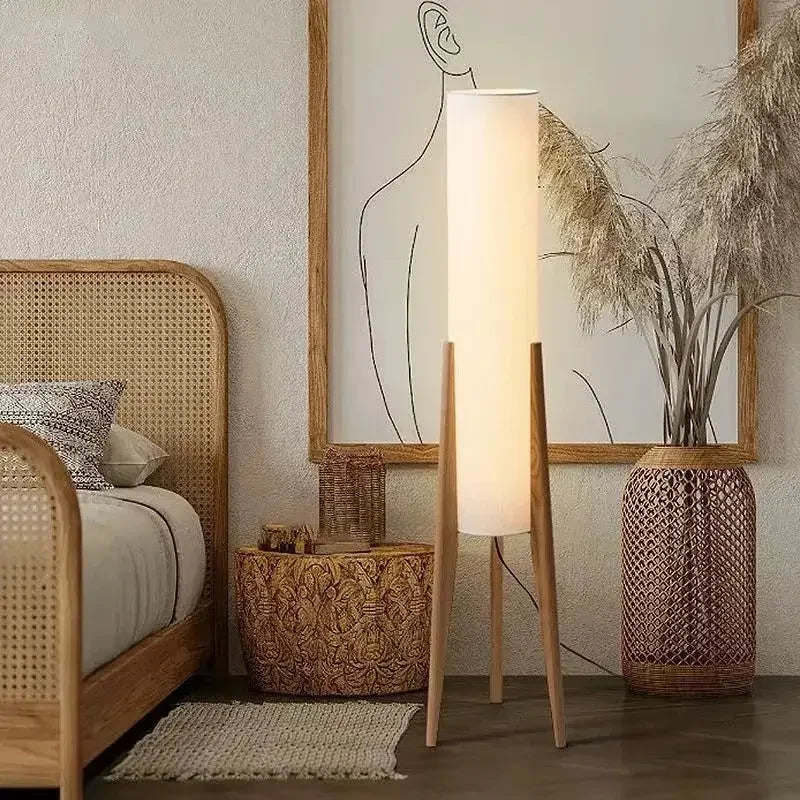 Nordic Retro Wood Floor Lamp - Refined Maison®