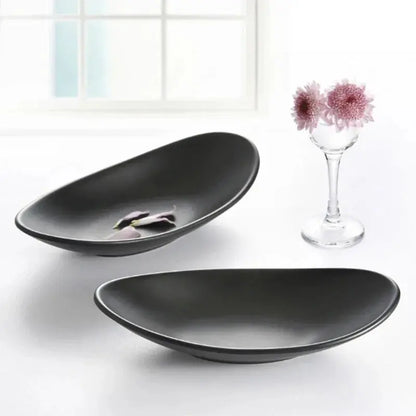 Freya Oval Black Jewelry & Key Tray Organiser Refined Maison®
