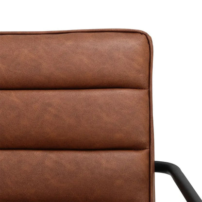 Soft PU Leather Accent Armchair with Cushioned Comfort - Refined Maison®
