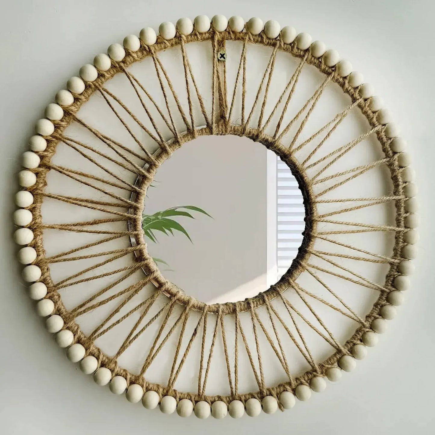 Java Hand-Woven Decorative Wall Mirror Refined Maison®