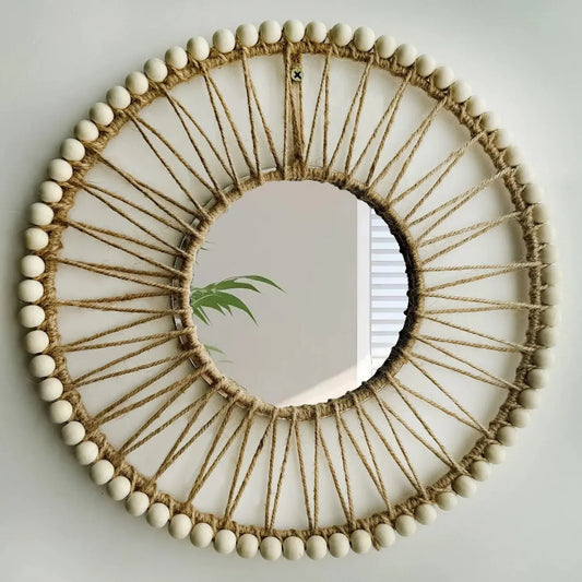 Java Hand-Woven Decorative Wall Mirror Refined Maison®