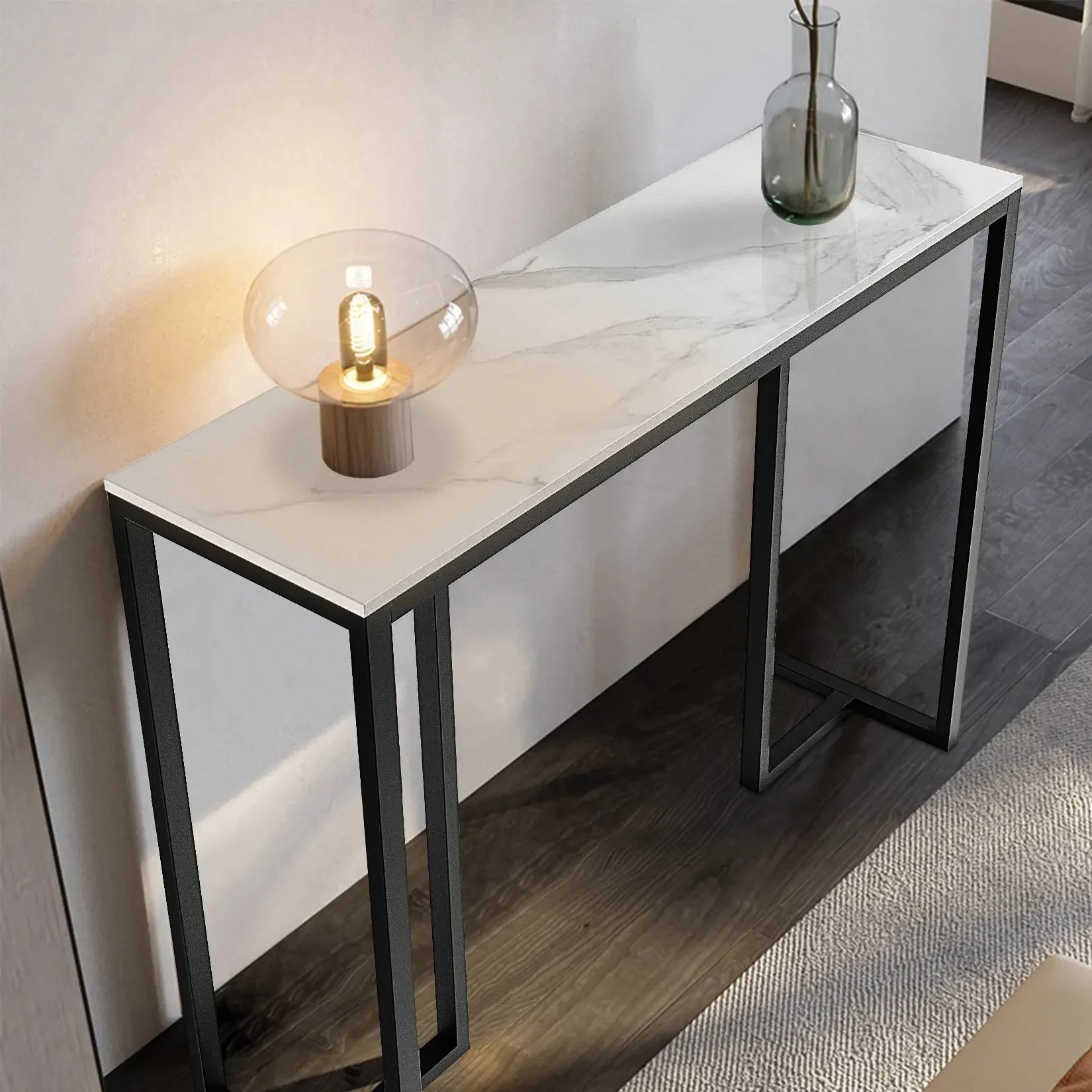 Mark Marble Console Table with Metal Frame Refined Maison®