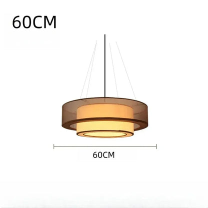 Chinese Style Linear Silk Chandelier Refined Maison®