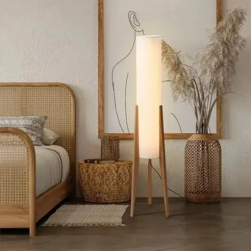 Nordic Retro Wood Floor Lamp - Refined Maison®