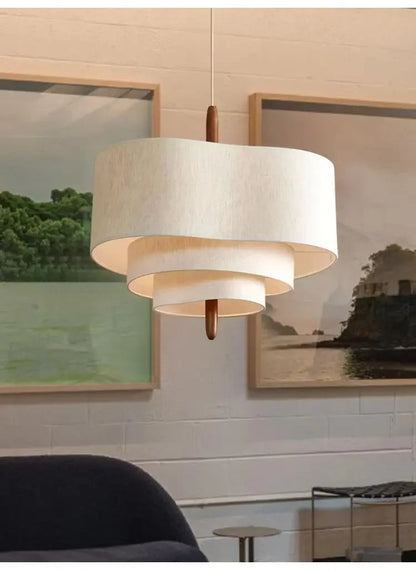 Adrianne LED Japanese Cloth Pendant Light - Refined Maison®