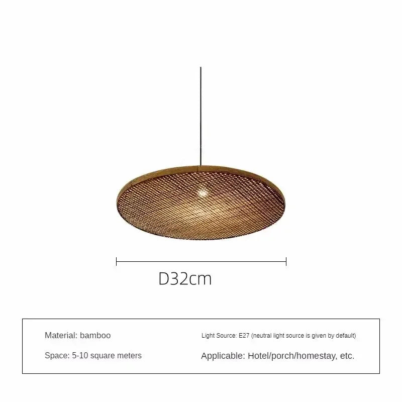 Belo Bamboo Wicker Pendant Light Refined Maison®
