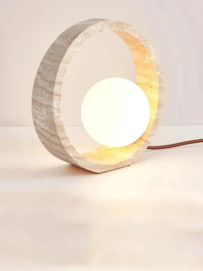 Traci Travertine LED Lamp Refined Maison®