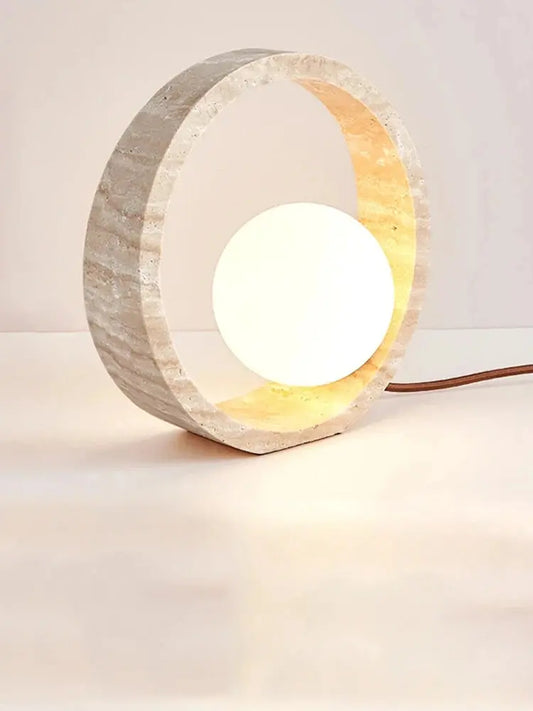 Traci Travertine LED Lamp Refined Maison®