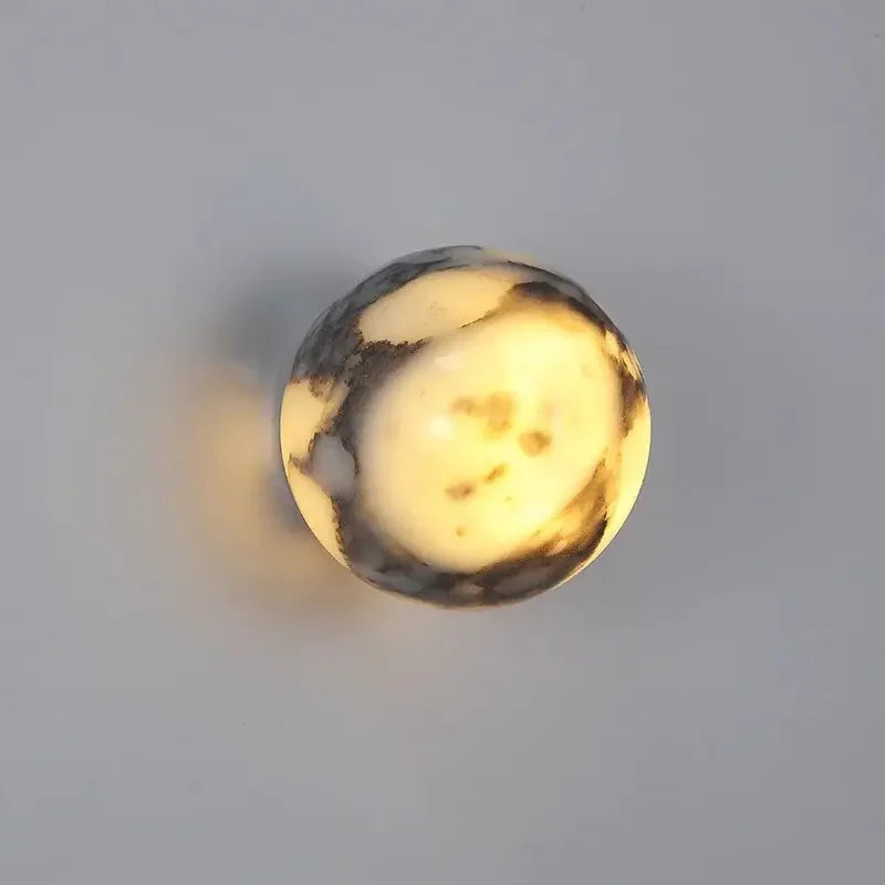 Bethany Buttoned Marble Wall Sconce Refined Maison®