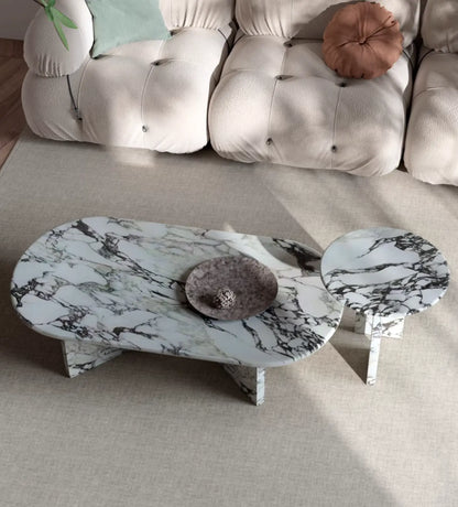 Goliah Coffee Table Set, Marble DC Concept