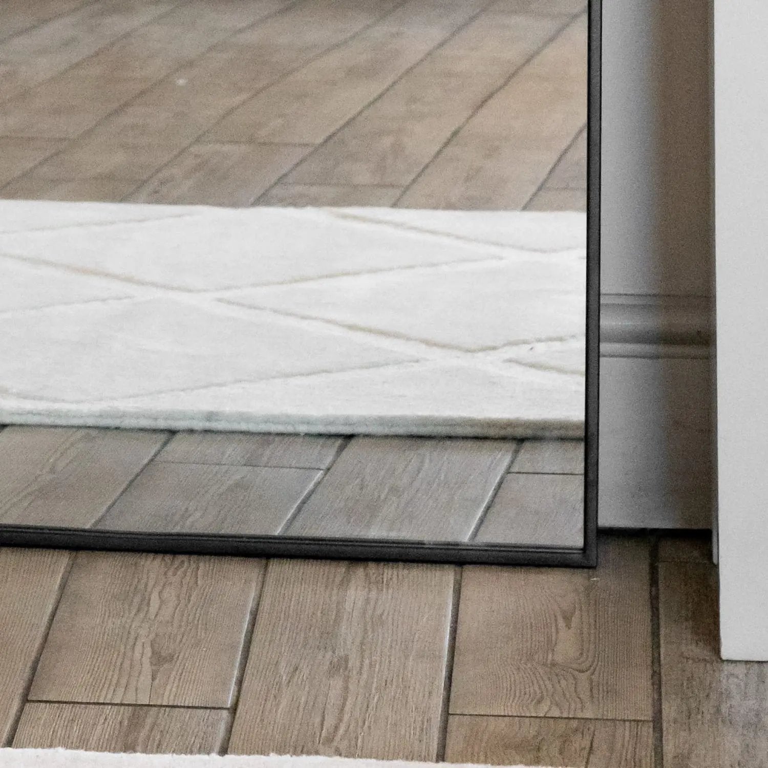 Akiko - Full Length Black Metal Arched Mirror - 180cm x 90cm Jōbū Home