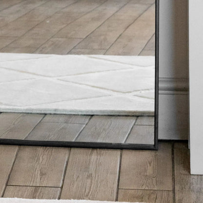 Akiko - Full Length Black Metal Arched Mirror - 180cm x 90cm Jōbū Home