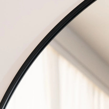 Akiko - Full Length Black Metal Arched Mirror - 200cm x 120cm Jōbū Home