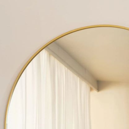 Akiko - Full Length Gold Metal Arched Mirror - 180cm x 105cm Jōbū Home