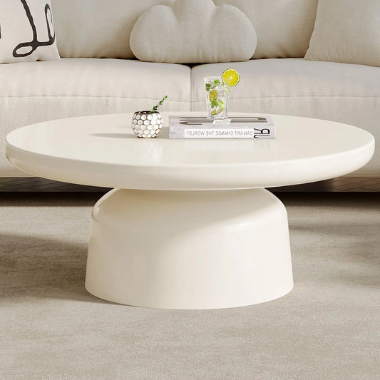 Julie White Circular Minimalist Coffee Table Refined Maison®