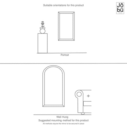 Rei - XXL Round Gold Metal Circle Mirror - 180cm x 180cm Jōbū Home