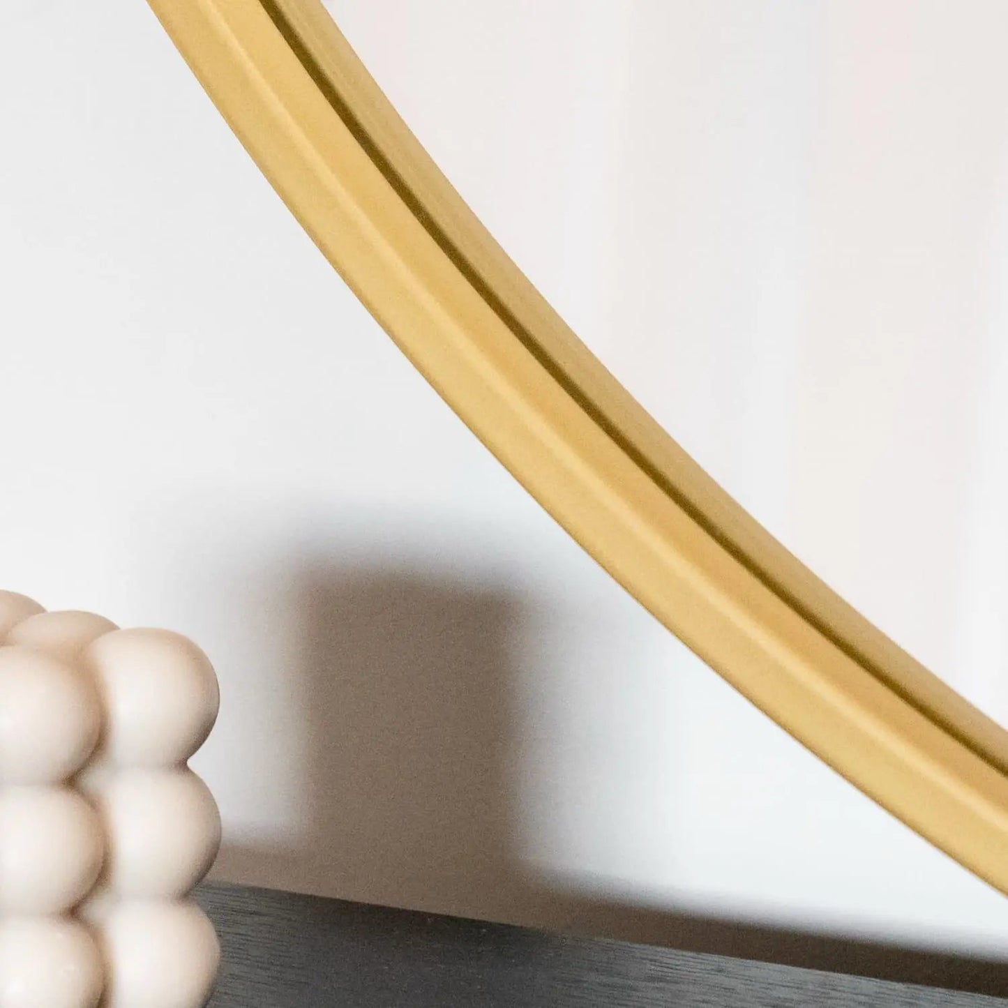 Rei - XXL Round Gold Metal Circle Mirror - 180cm x 180cm Jōbū Home